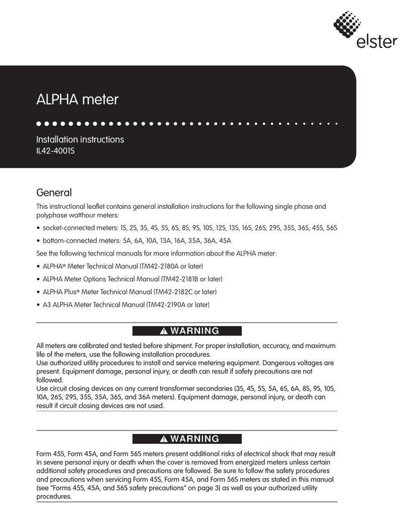 Elster ALPHA installation instructions