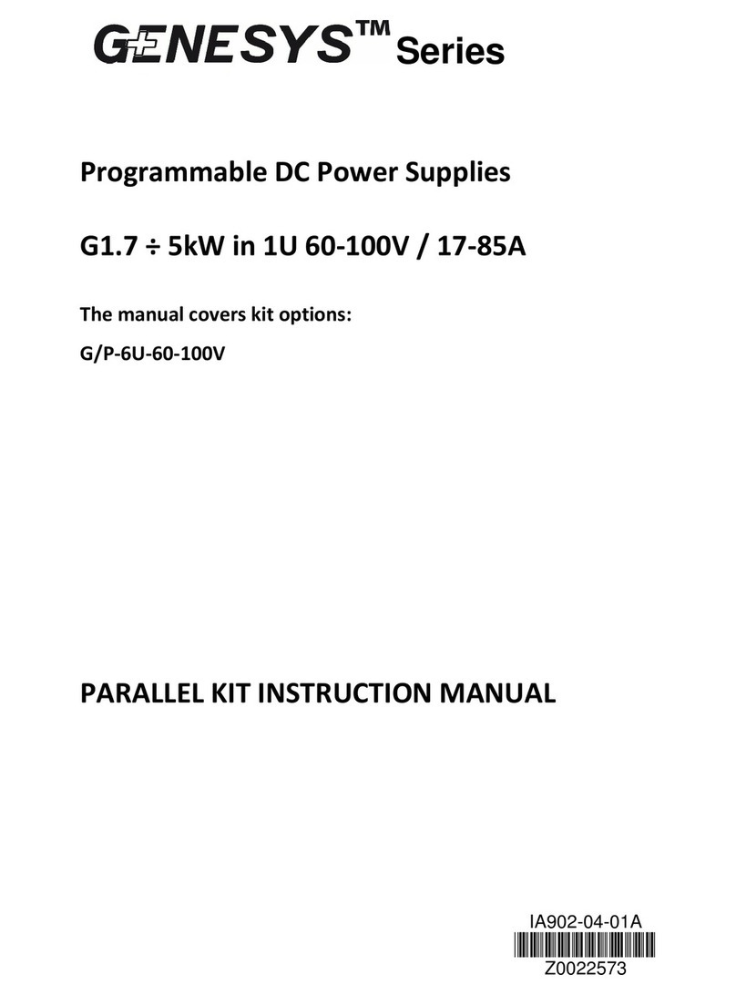 TDK-Lambda Genesys Series instruction manual