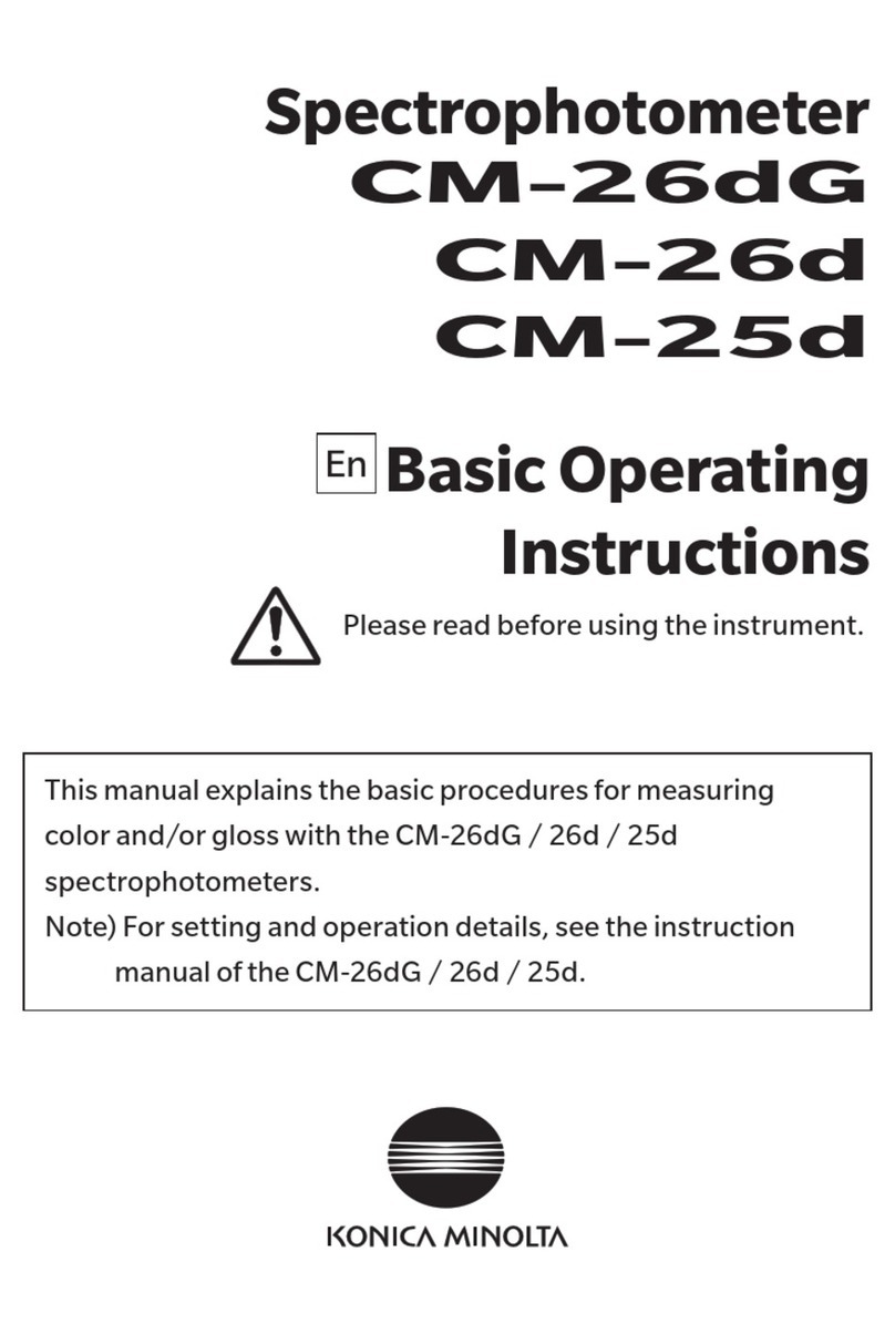 Konica Minolta CM-26dG Basic operating instructions
