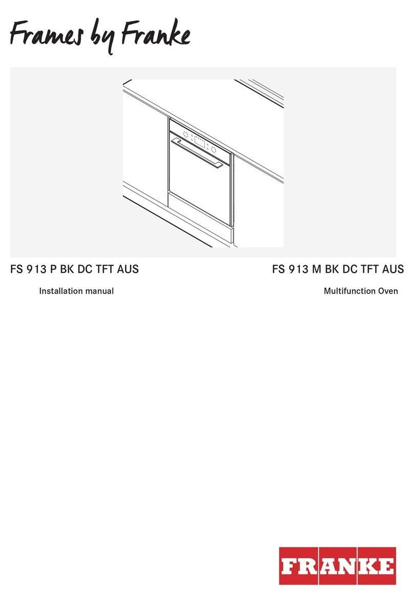 Franke Frames FS 913 P BK DC TFT AUS installation manual