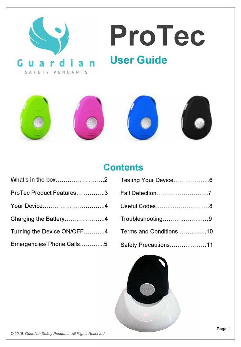 Guardian Safety Pendants ProTec user guide