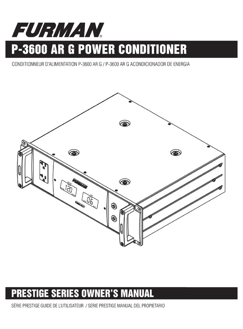 Furman Prestige Series User manual