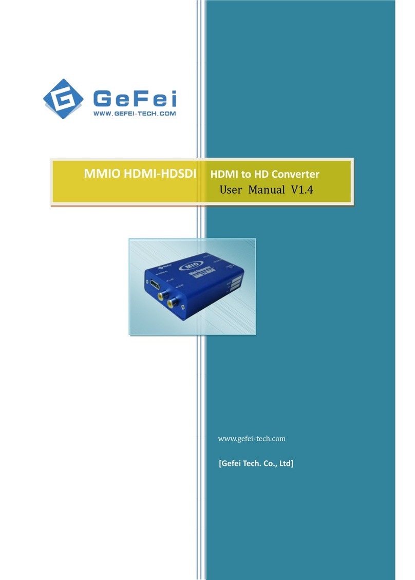 Gefei MMIO HDMI-HDSDI user manual