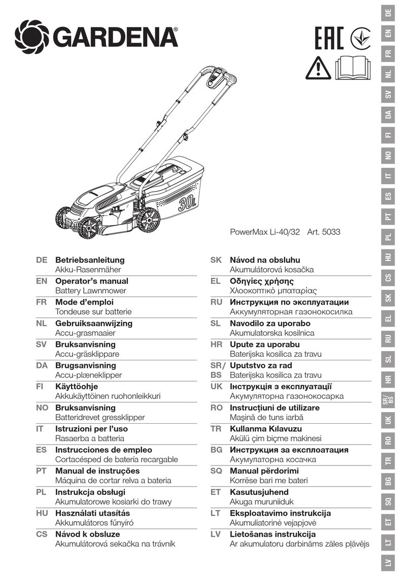 Gardena PowerMax Li-40/32 Operator's manual