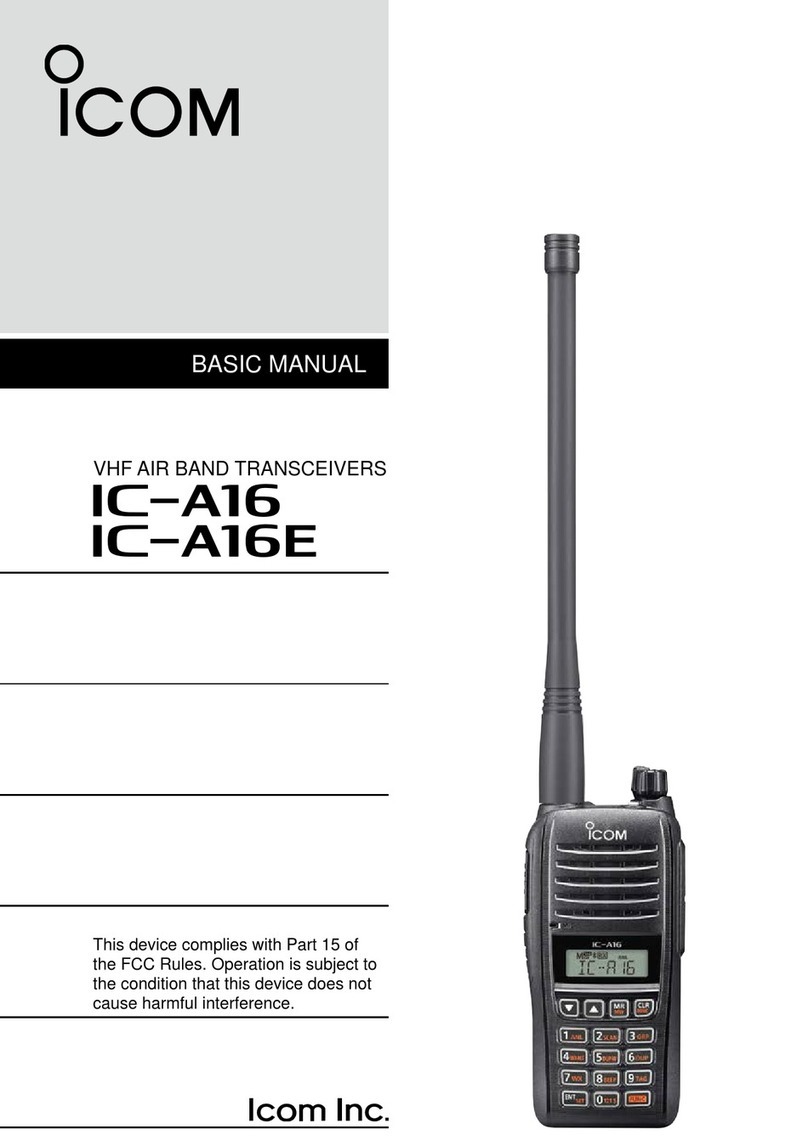 Icom IC-A16E Installation guide