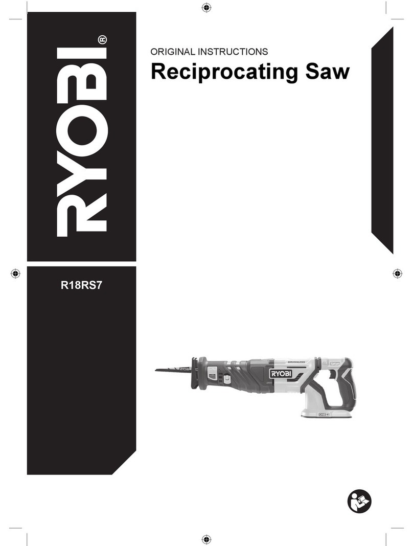 Ryobi R18RS7 User manual Ryobi R18RS7 User manual