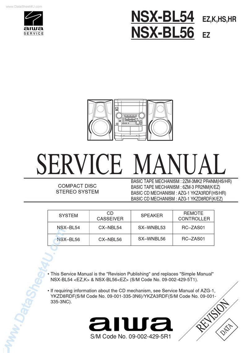 Aiwa NSX-BL54 LH User manual
