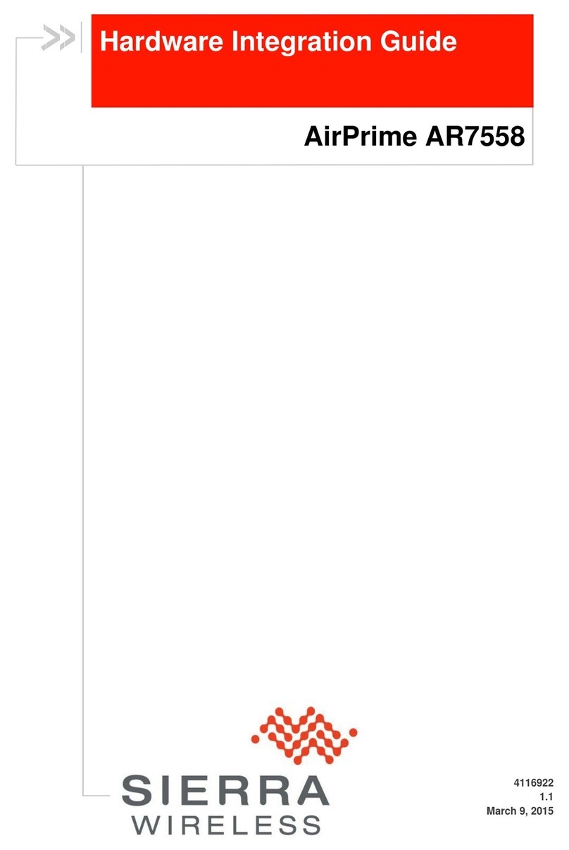 Sierra Wireless AirPrime AR7558 Quick setup guide