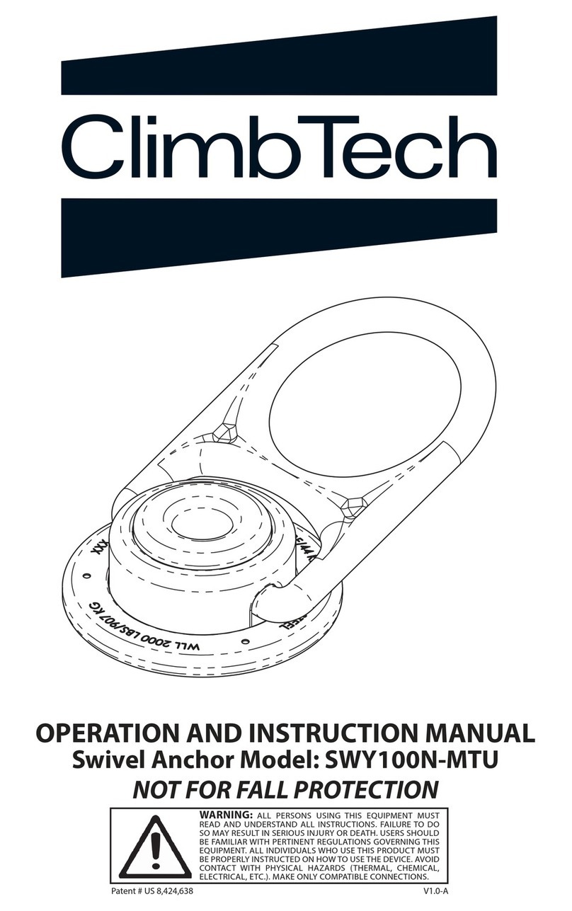 ClimbTech SWY100N-MTU Operation and instruction manual ClimbTech SWY100N-MTU Operation and instruction manual