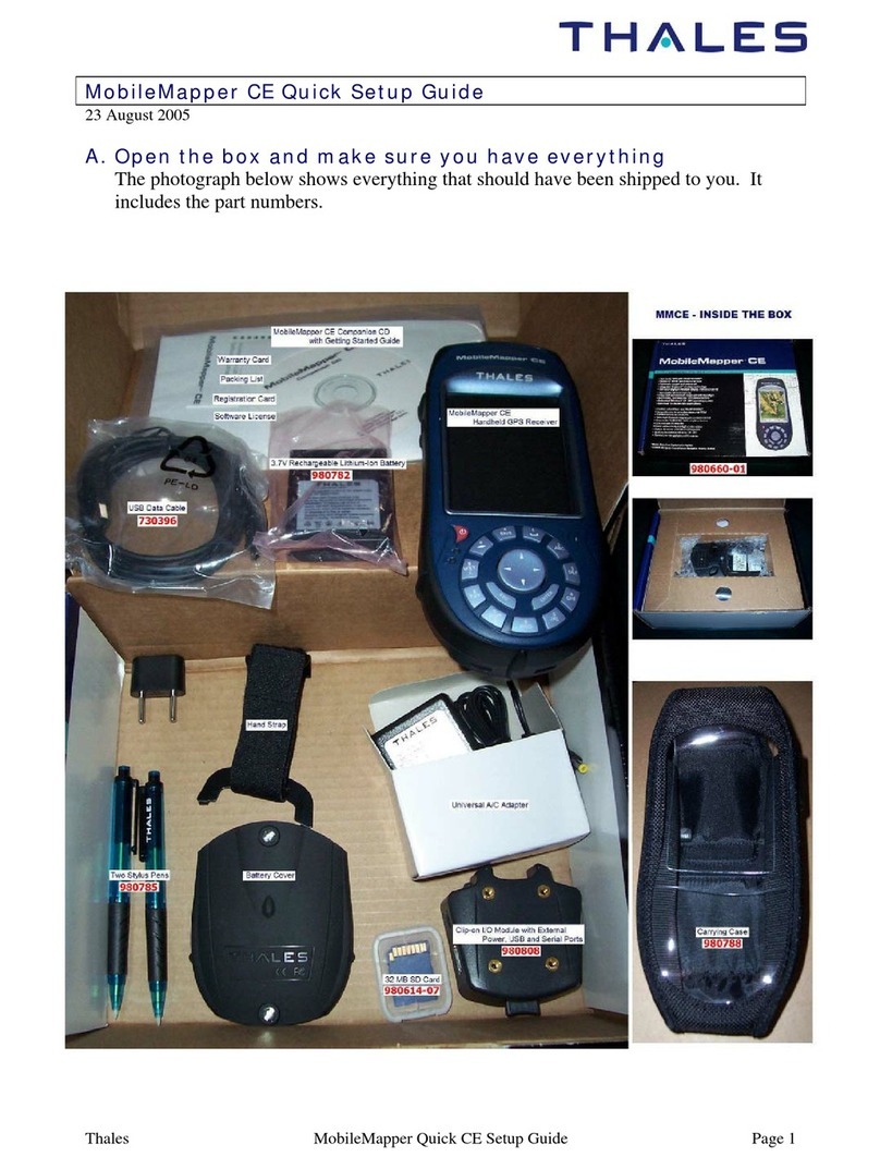 Thales MobileMapper CE Quick setup guide