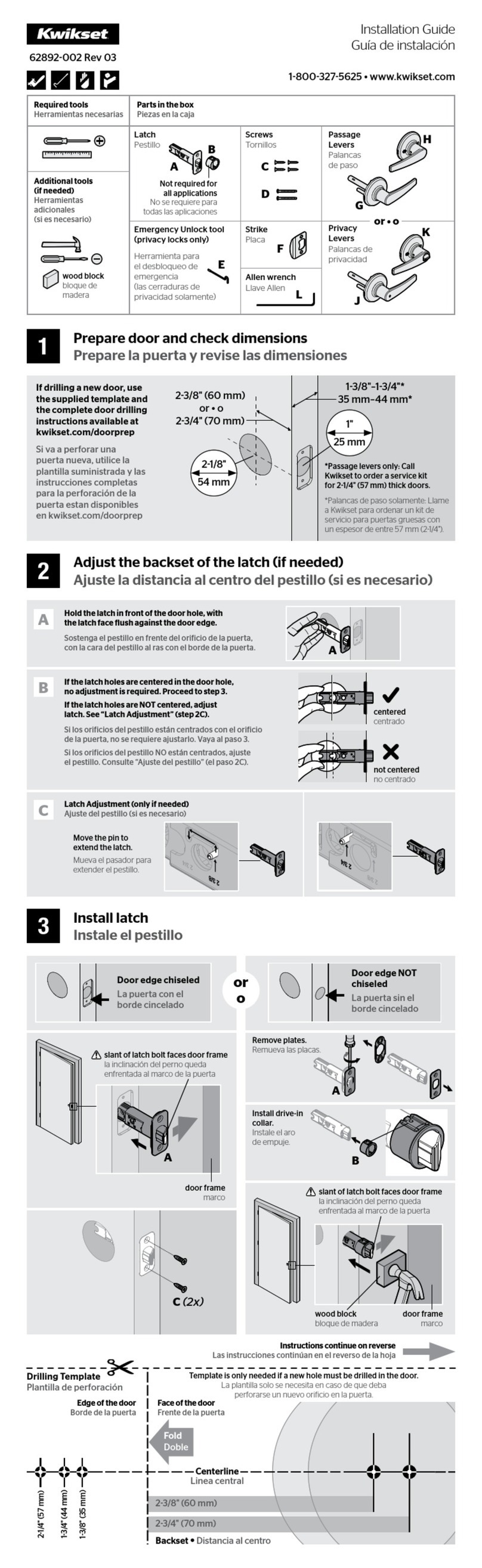 Kwikset 62892-002 User manual