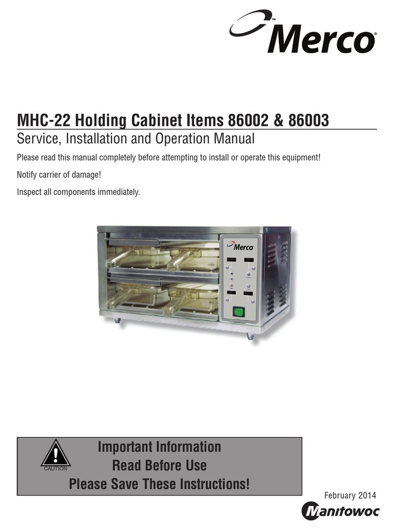 Merco MHC-22 SERVICE, INSTALLATION AND OPERATION MANUAL