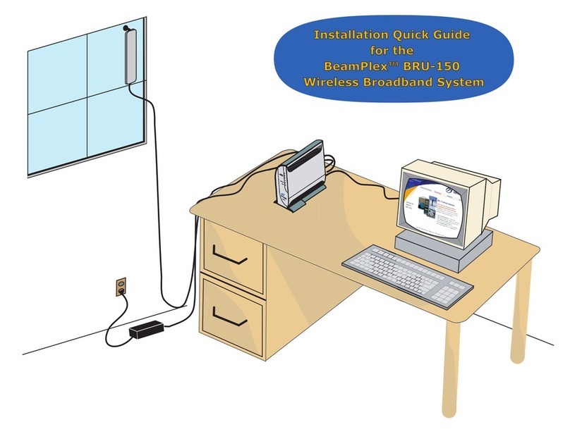 Beamreach networks BeamPlex BRU-150 quick guide Beamreach networks BeamPlex BRU-150 quick guide