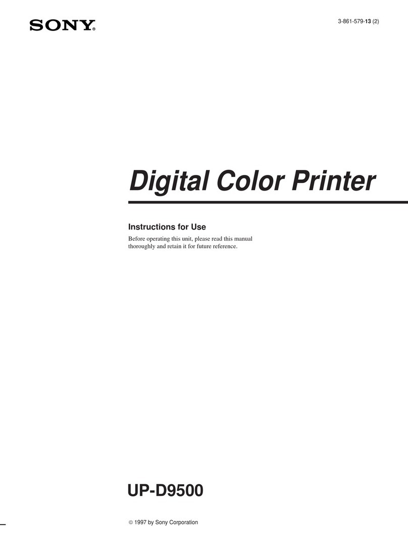 Sony SpectaProof UP-D9500 User manual