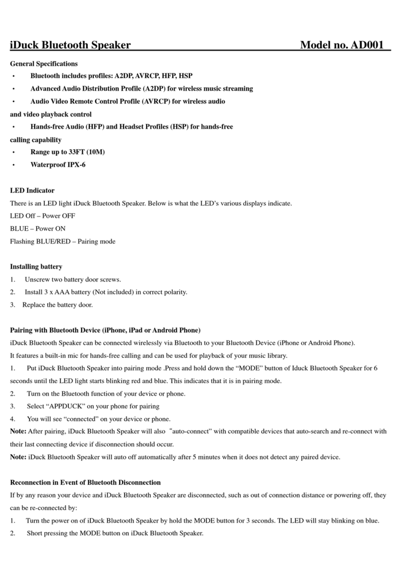 iduck AD001 user manual