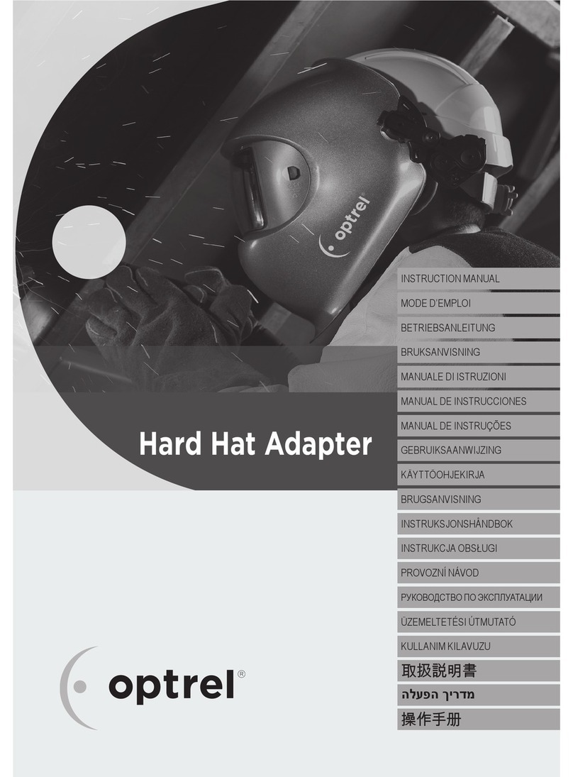 optrel Hard Hat Adapter User manual