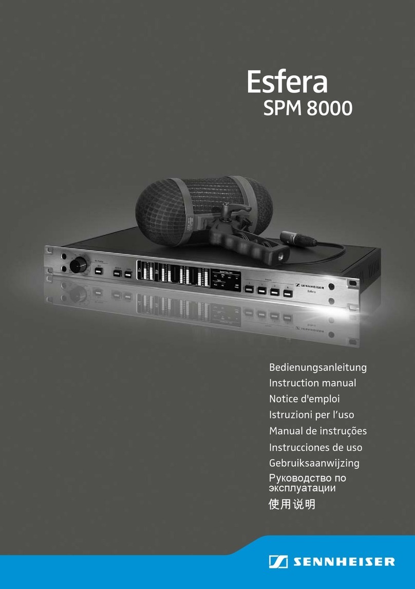Sennheiser Esfera SPM8000 instruction manual