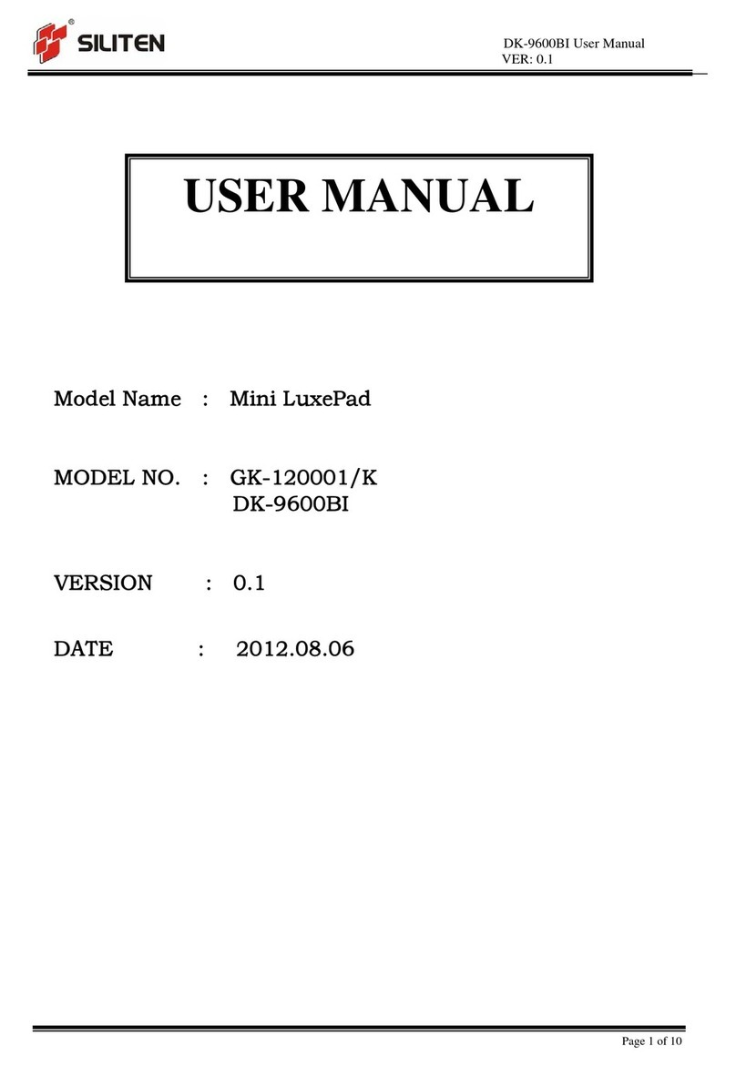 SILITEN Mini LuxePad User manual