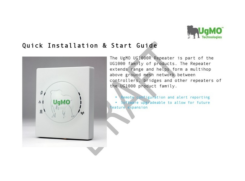 UGMO UG1000 series Quick installation and start-up guide