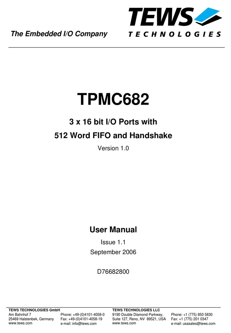 Tews Technologies TPMC682-10 User manual