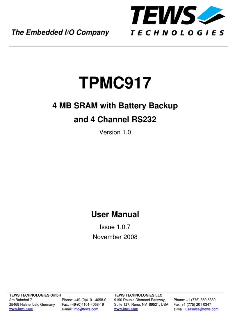 Tews Technologies TPMC917-10 user manual