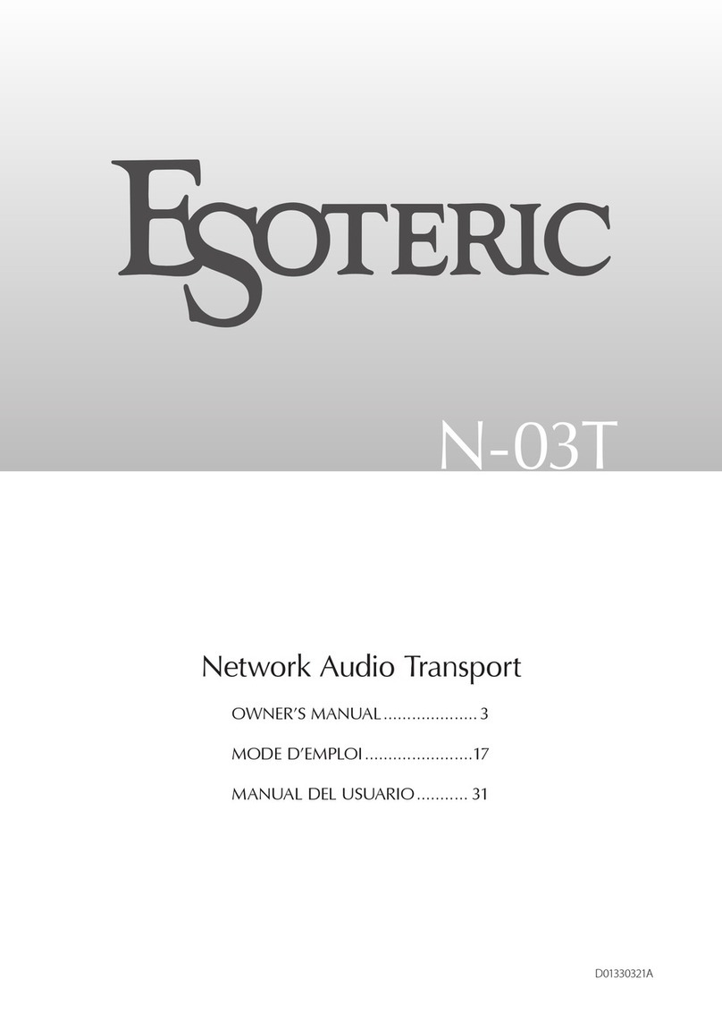Esoteric N-03T User manual