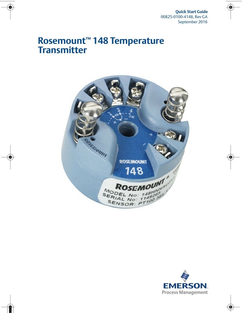 Emerson Rosemount 148 User manual