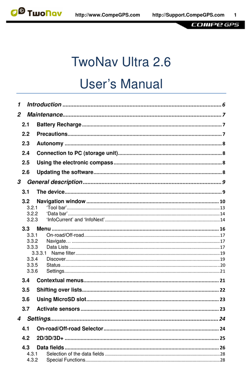 CompeGPS TwoNav Ultra 2.6 User manual CompeGPS TwoNav Ultra 2.6 User manual