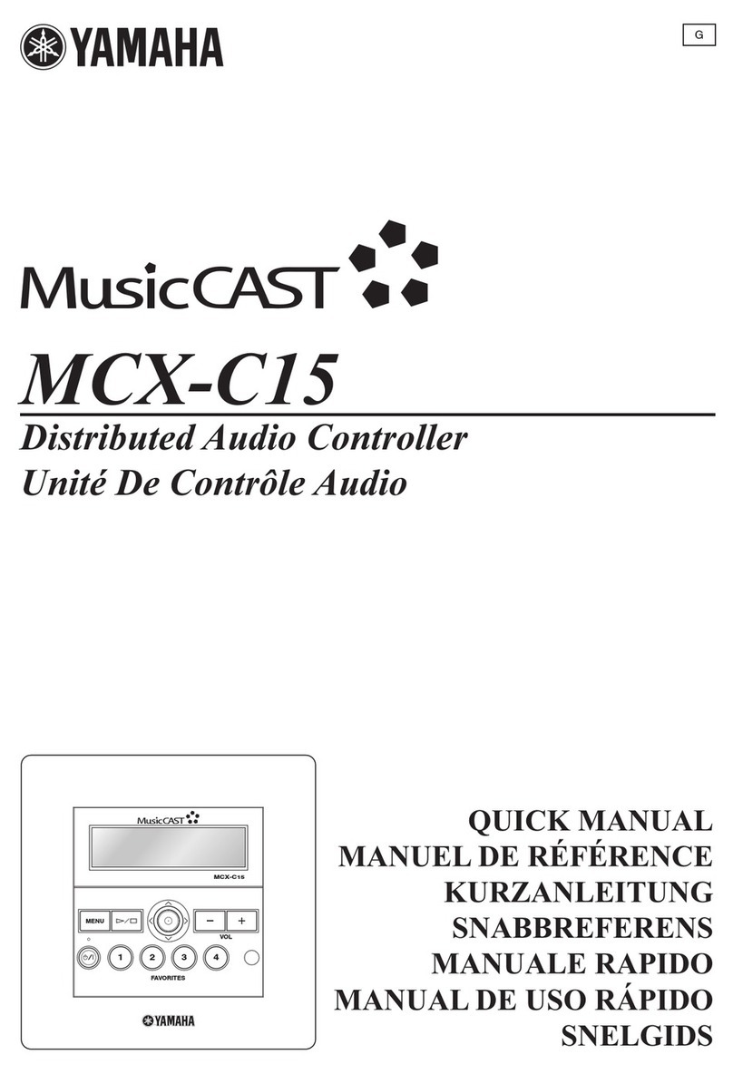 Yamaha MCX-C15 - MusicCAST Network Audio Player Quick manual