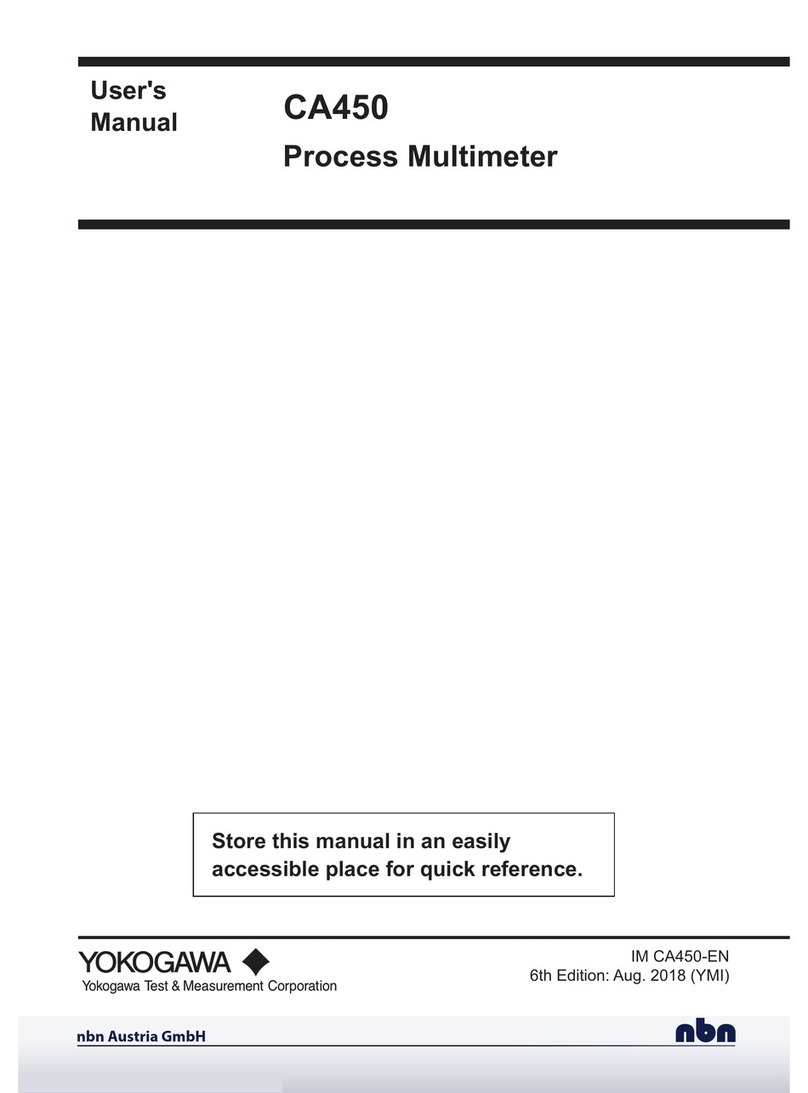 YOKOGAWA CA450 user manual