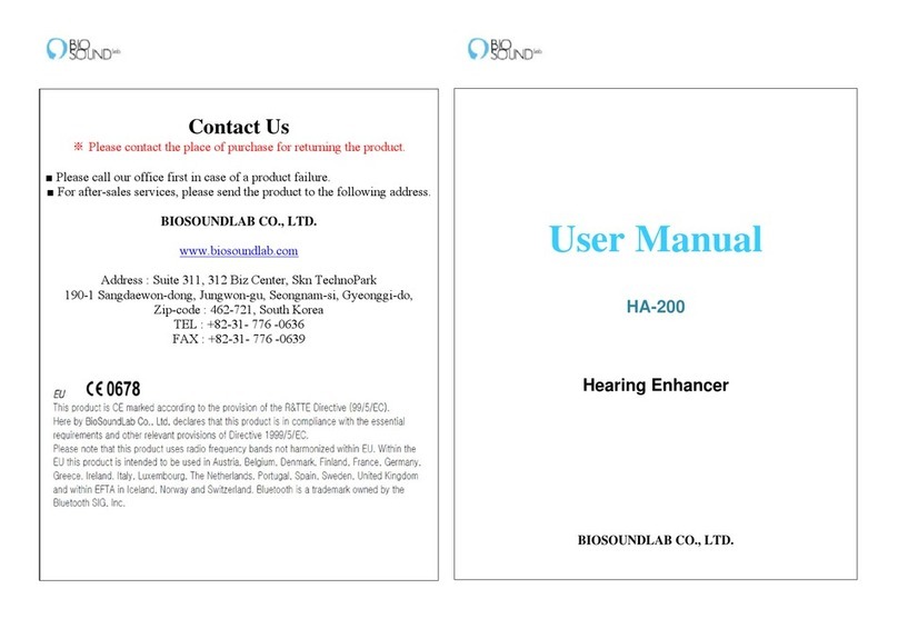 BIOSOUNDLAB HA-200 user manual