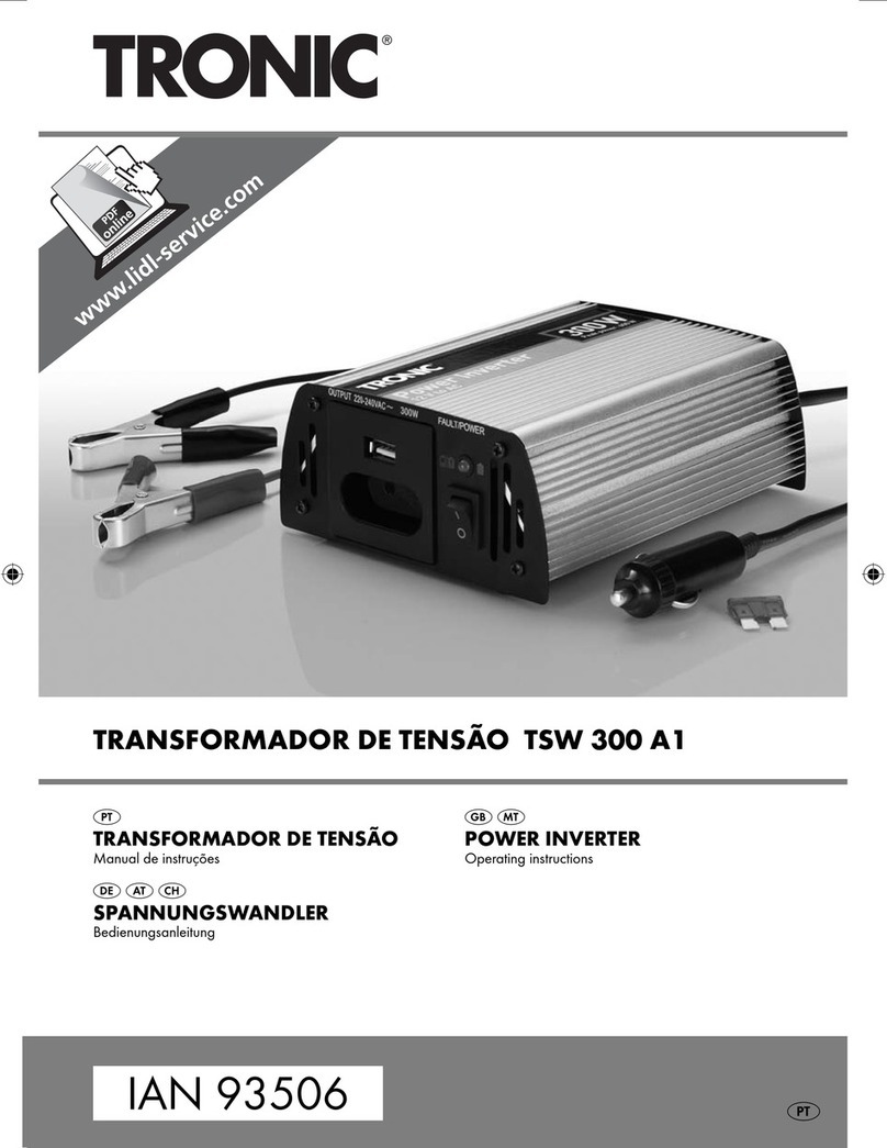 Tronic TSW 300 A1 User manual Tronic TSW 300 A1 User manual