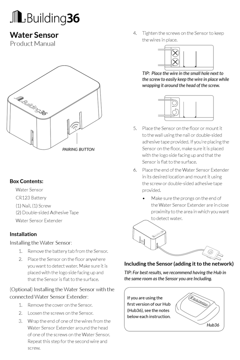 Building 36 Water Sensor product manual