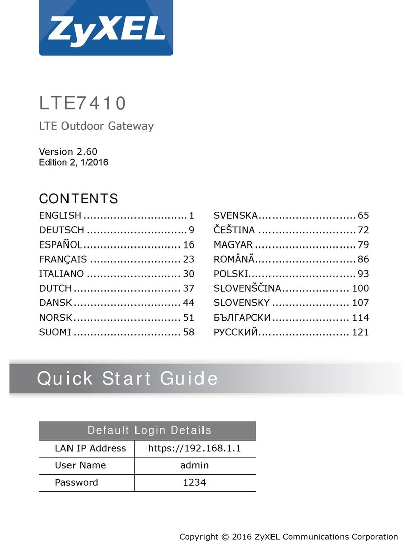 ZyXEL Communications LTE7410 User manual
