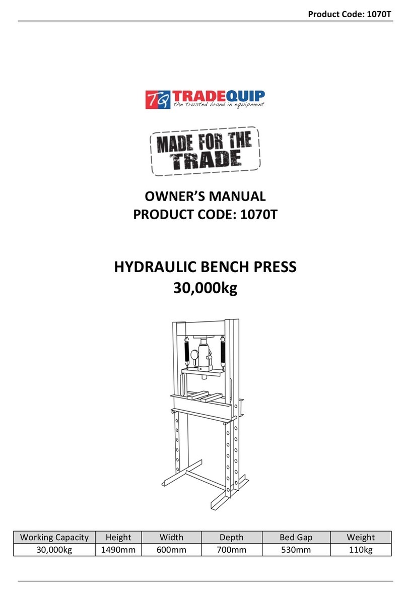 TradeQuip 1070T User manual