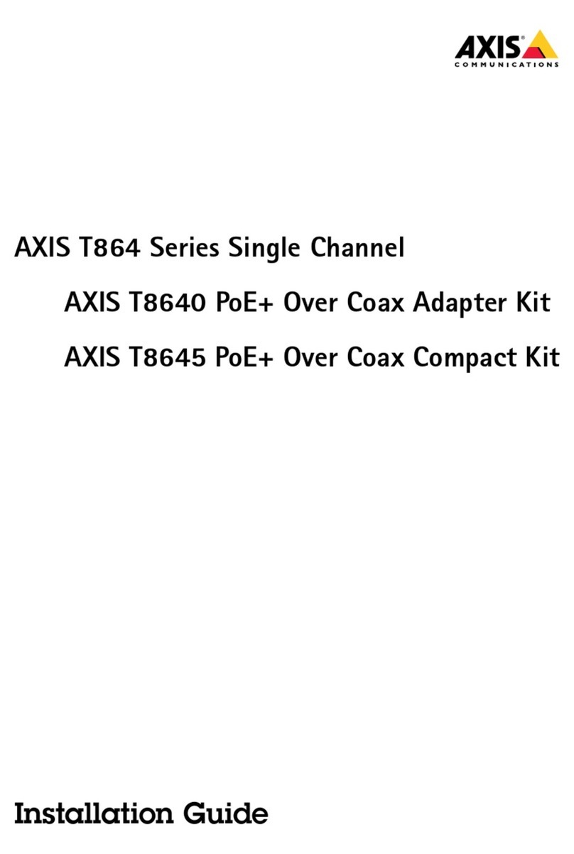 Axis T864 Series User manual