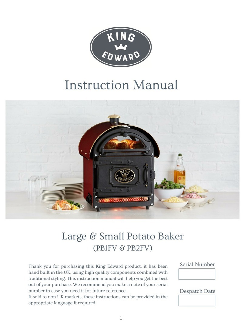 King Edward PB1FV instruction manual