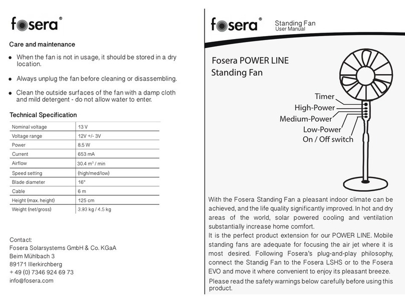 Fosera POWER LINE user manual