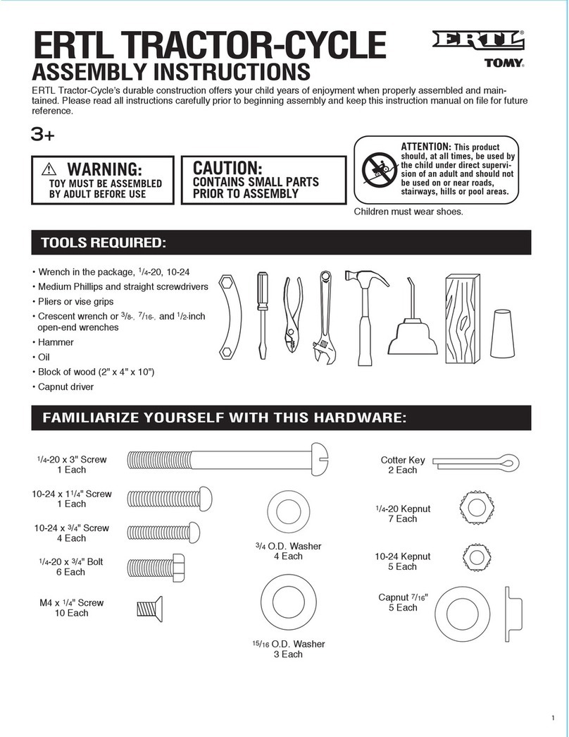 ERTL TRACTOR-CYCLE Assembly instructions