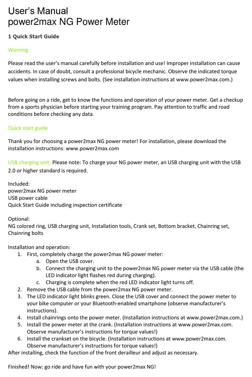 Power2max NG user manual
