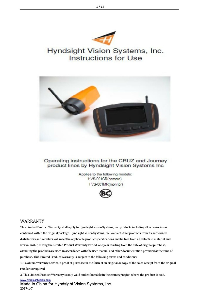 Hyndsight Vision Systems Journey series User manual