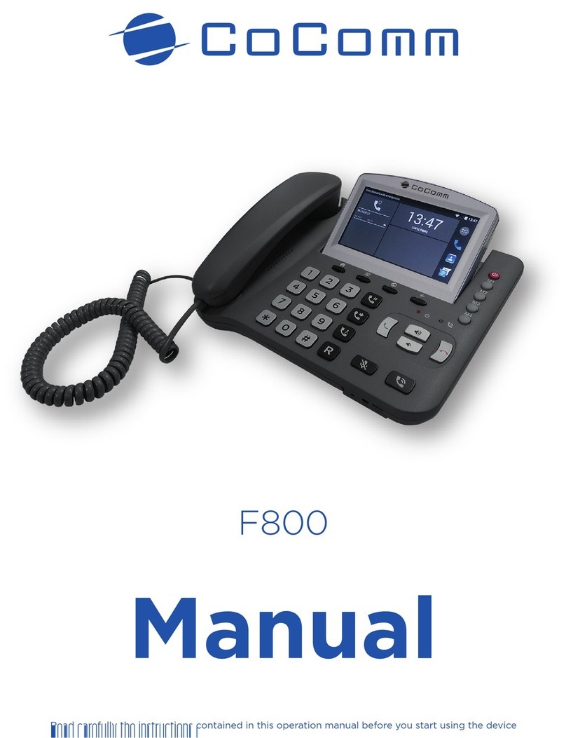 CoComm F800 manual