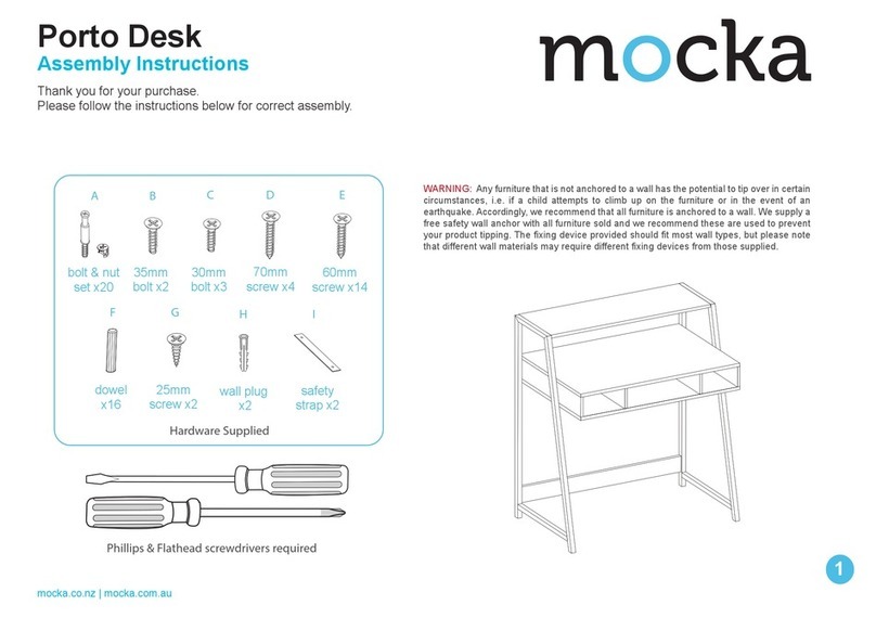 Mocka Porto Desk User manual