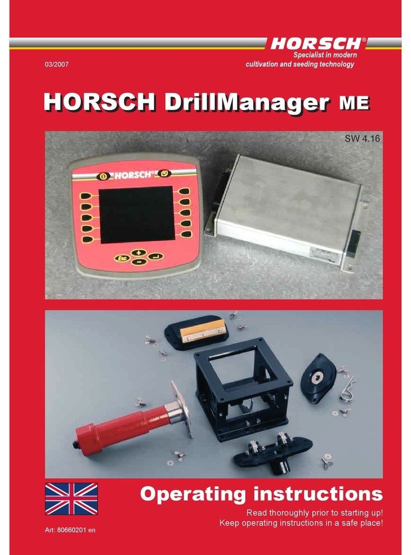 horsch DrillManager ME operating instructions