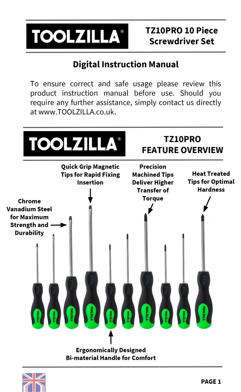 Toolzilla TZ10PRO Digital Instruction Manual