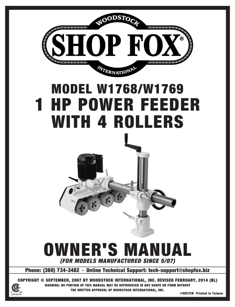 Shop fox W1768 owner's manual