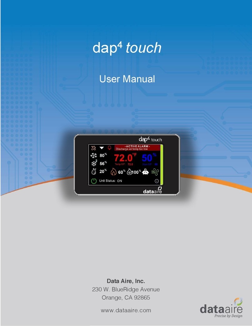 Data Aire dap4 touch User manual