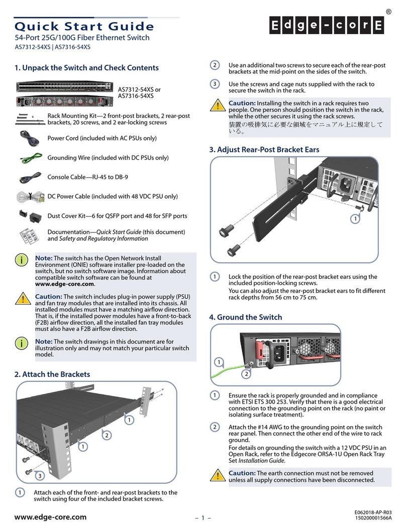 Edge-Core AS7312-54XS quick start guide Edge-Core AS7312-54XS quick start guide
