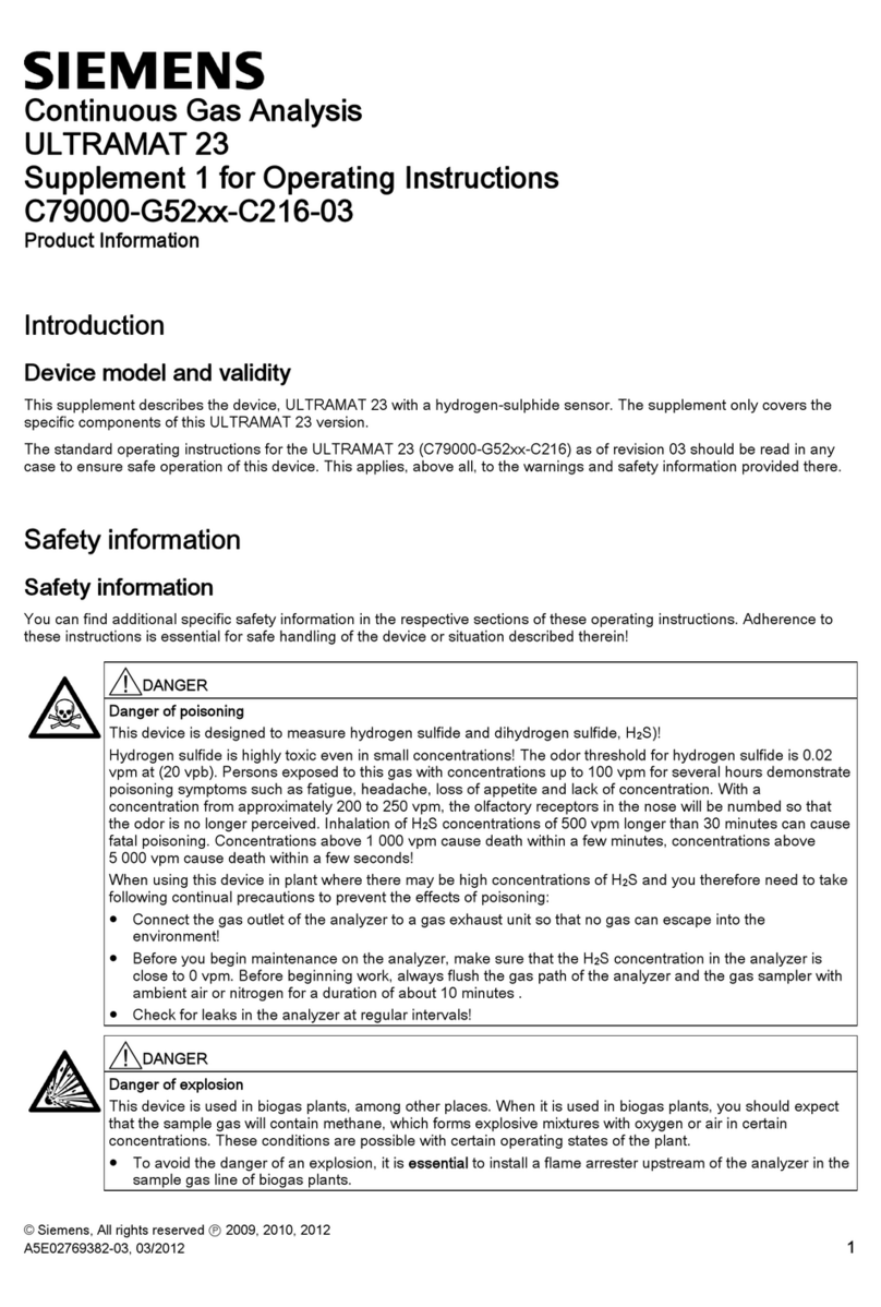 Siemens ULTRAMAT 23 User manual