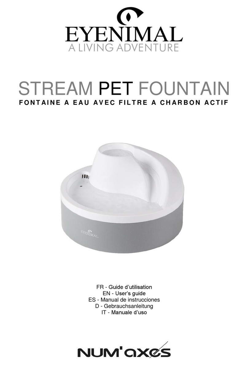 Num'axes EYENIMAL STREAM PET FOUNTAIN user guide